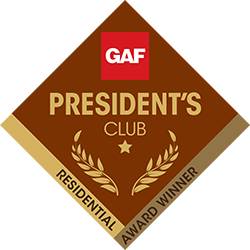 GAF President's Club Residential Award Winner logo